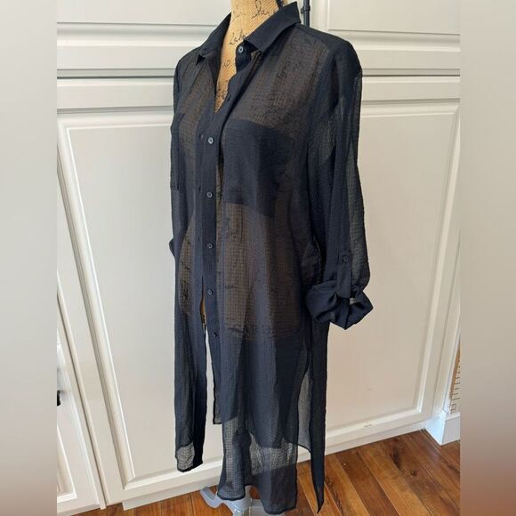 Jones New York duster cardigan shirt - Picture 2 of 7